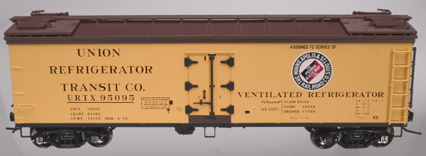 Atlas #8157 M&St.L 40' Re-Built Wood Reefer Car (3-Rail)