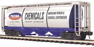 Atlas #6314 Trona ACF 3 Bay Cylindrical Hopper (3-Rail)
