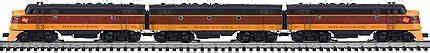 K-Line K25431 The Milwaukee Road F7 Diesel A-B-A Set