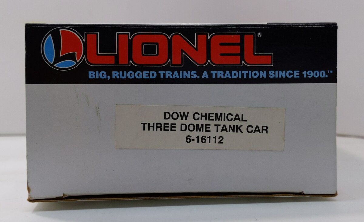 Lionel 6-16112 O Gauge Dow Chemical 3-Dome Tank Car