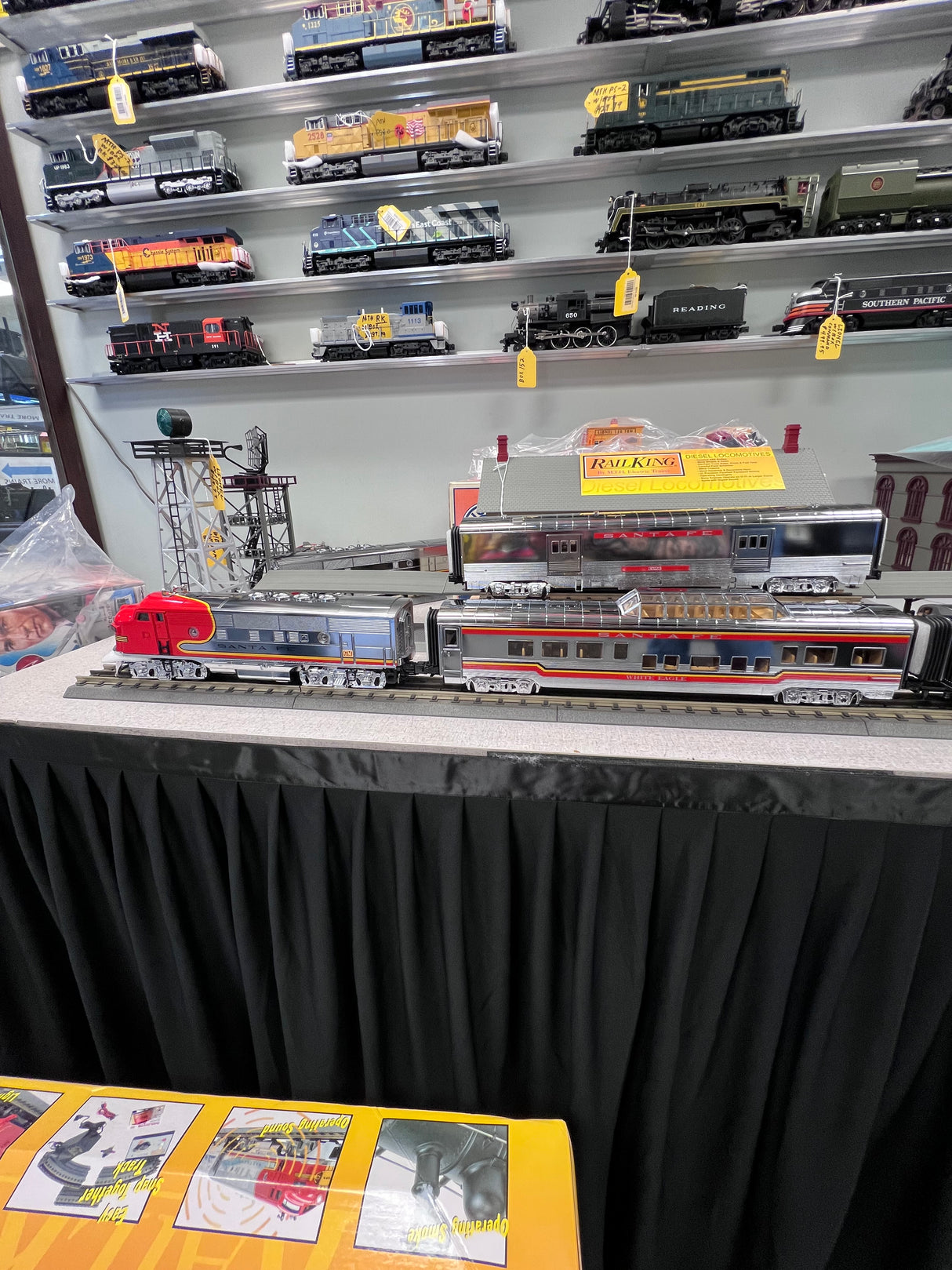 RailKing Scale F-3 R-T-R Deluxe Passenger Train Set w/Proto-Sound Chrome Set