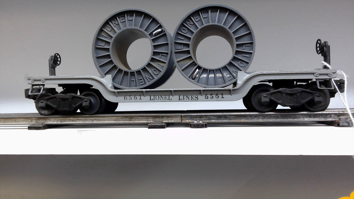 Lionel 6561: Depressed Flat Car w/ Wire Coils