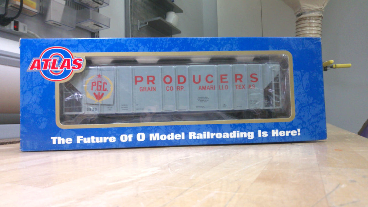 ATLAS O Item#6385-1 3 Rail 4427 LOW SIDE HOPPER PRODUCERS GRAIN RD#3930 NEW