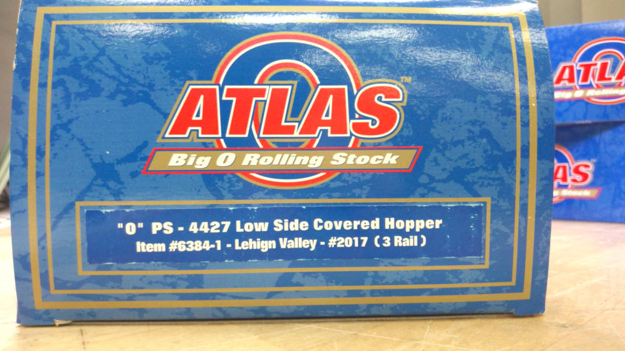 Atlas-O Lehigh Valley PS-4427 Low Side Covered Hopper #2017 Item# 6384-1 3-Rail