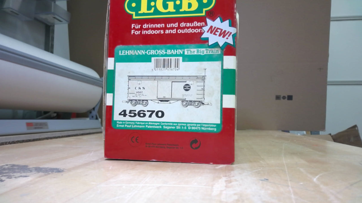 LGB 45670 G Scale Colorado & Southern Boxcar #4567 New In Box