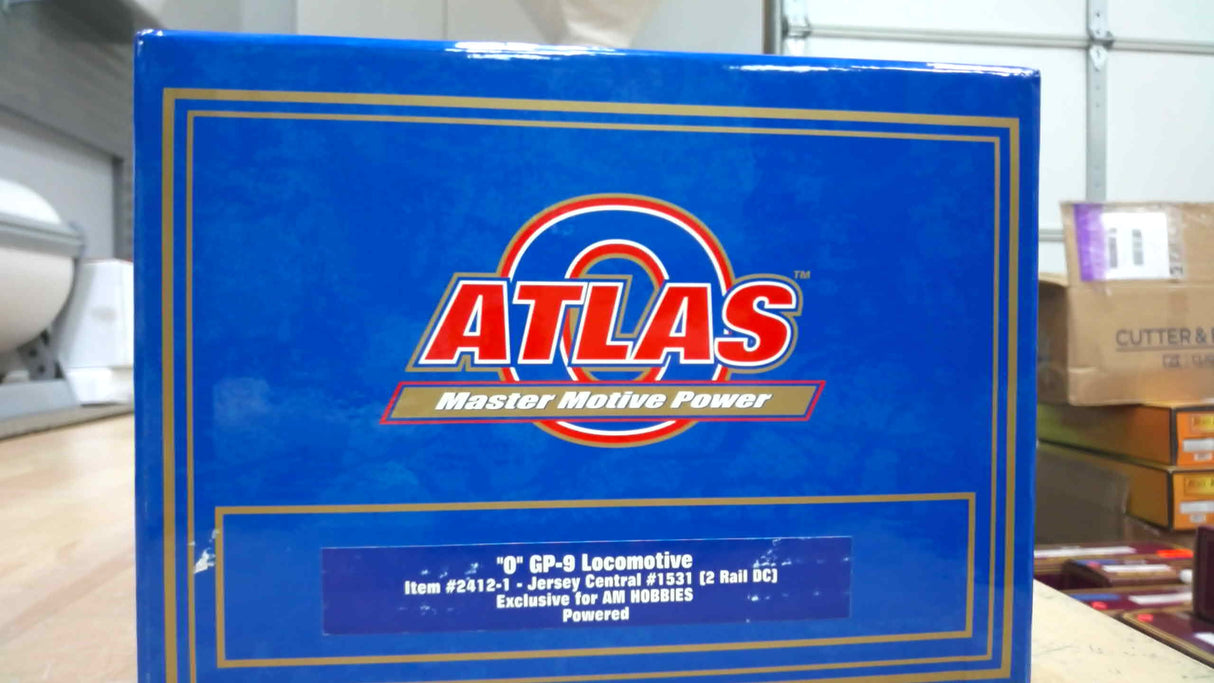 Atlas-O GP-9 Locomotive #2412-1 Jersey Central #1531 NEW IN BOX