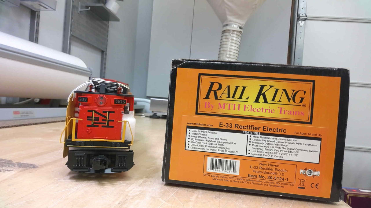 New Haven O Gauge RailKing E-33 Rectifier Electric w/Proto-Sound 3.0 30-5124-1