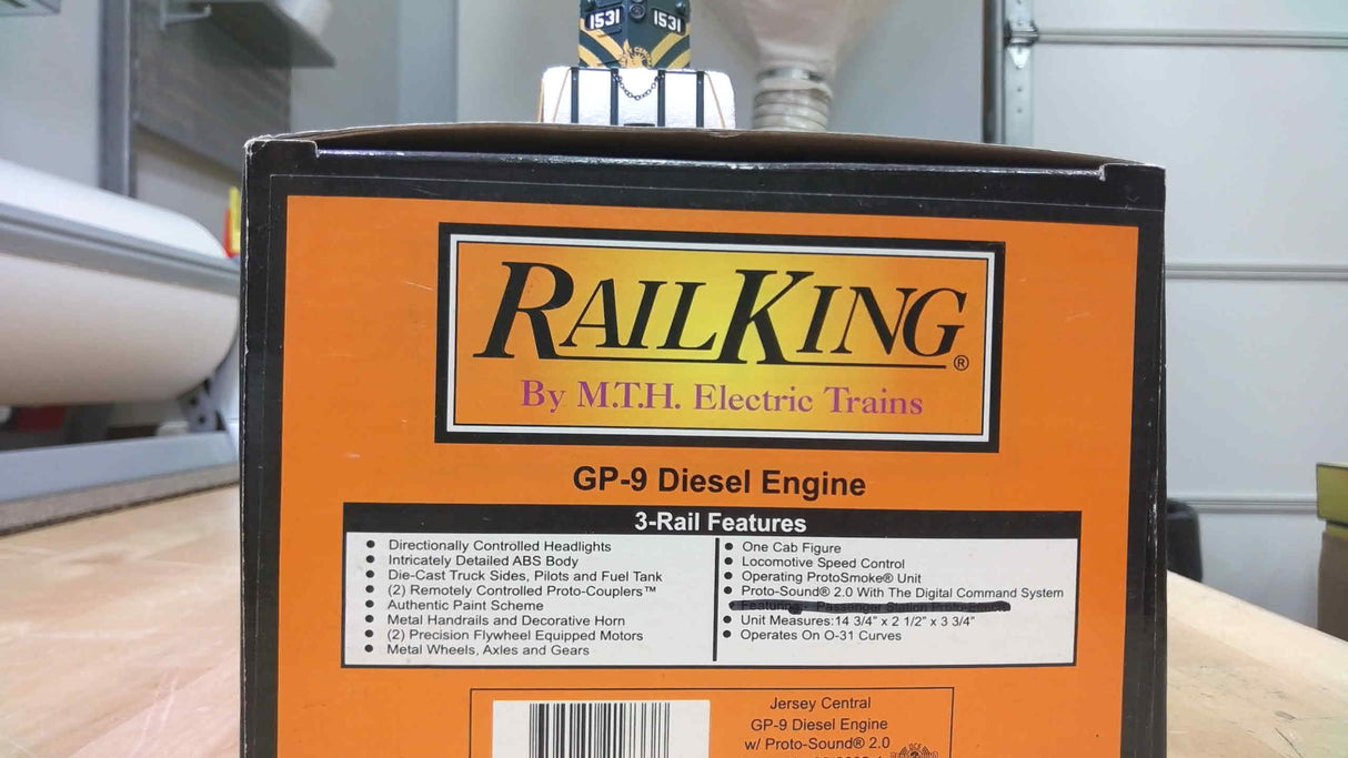 RailKing Jersey Central GP-9 Diesel Engine w/Proto-Sound 2.0 30-2699-1