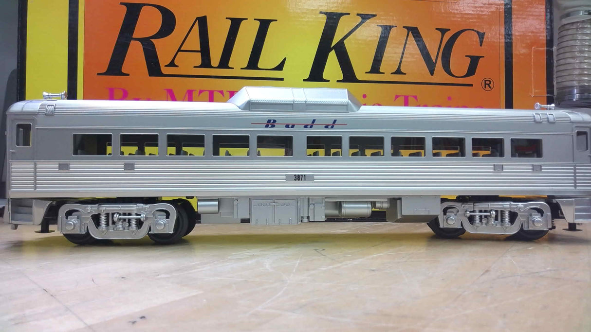 RailKing Budd Demonstrator RDC Budd Car Set w/Proto-Sound 2.0 w/ 2 Car Add On