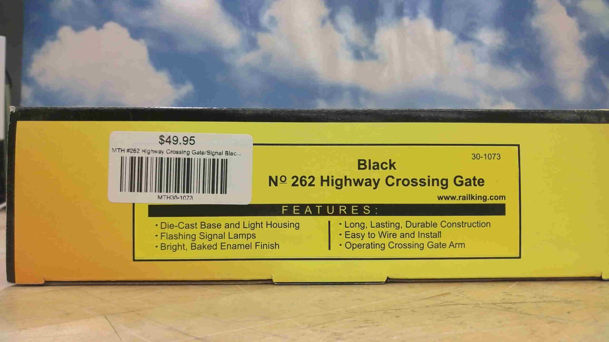 MTH #262 Highway Crossing Gate/Signal Black New in Box