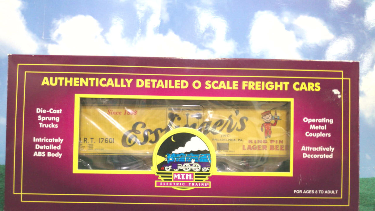 MTH 20-90280f Esslinger's Lager Beer 36' Woodsided Reefer
