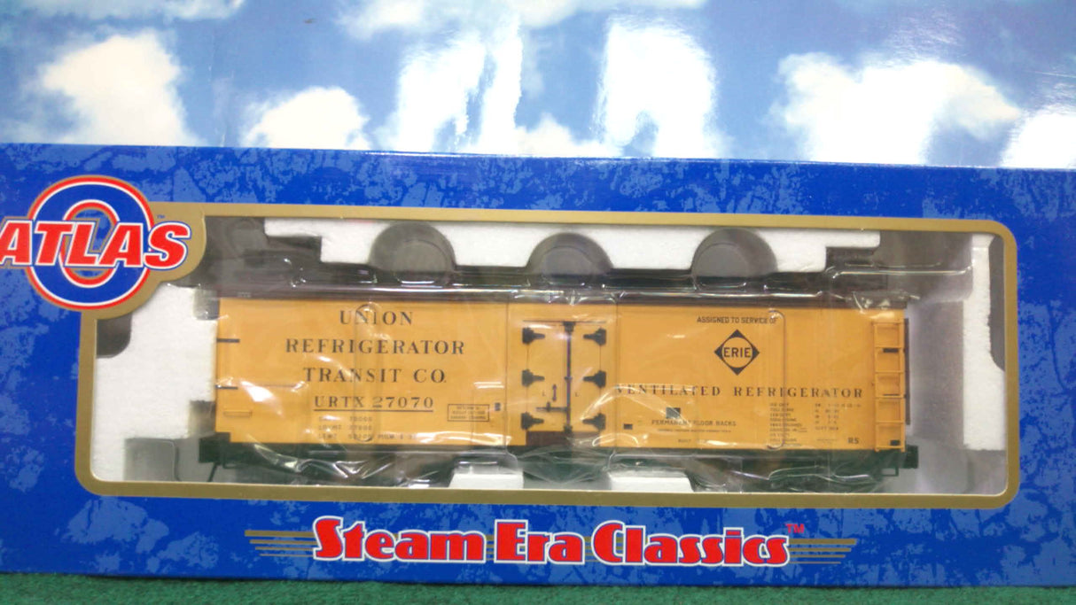 Atlas #6701-6 Erie 40' Woodside Reefer Car #27070 (3-Rail)