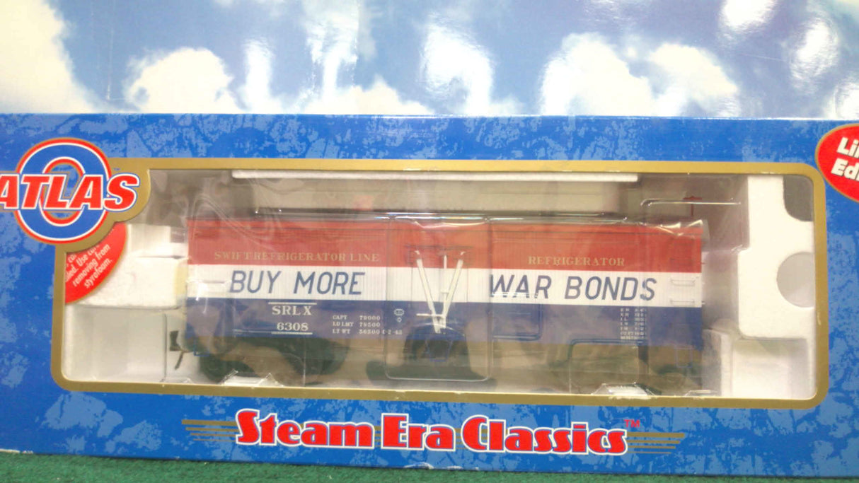 Atlas #8007 Swift "War Bonds" 36' Woodside Reefer Car (3-Rail)