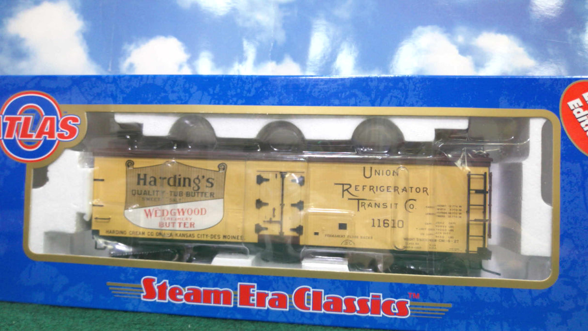 Atlas #91221-1 Harding's Butter 40' Woodside Reefer Car #11610 (2-Rail)