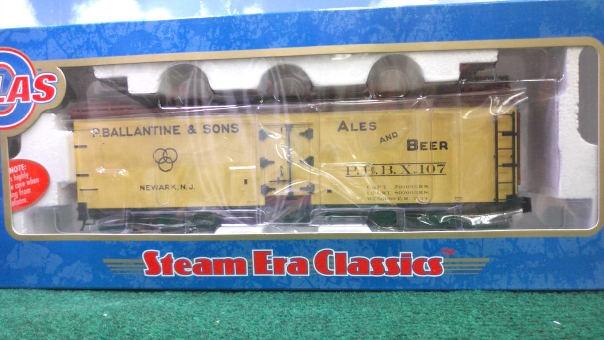 Atlas #8173 Ballantine Beer 40' Rebuilt Wood Reefer (3-Rail)