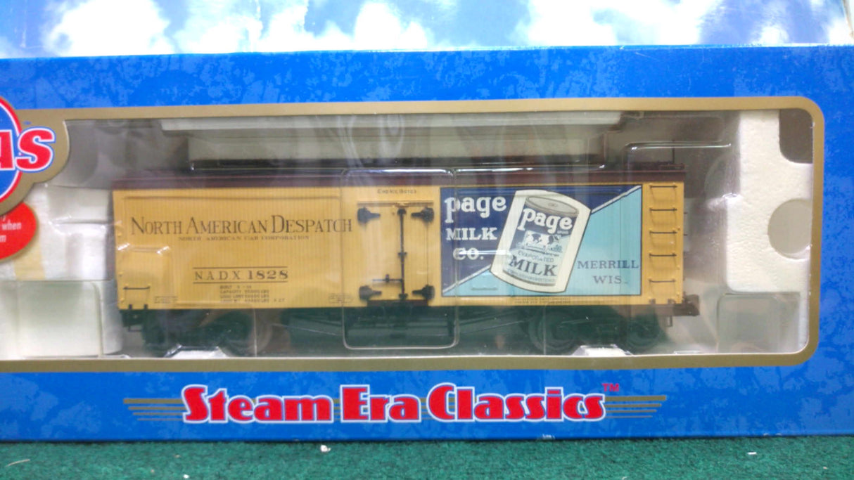 Atlas #9023 Page Milk 36' Woodside Reefer (3-Rail)