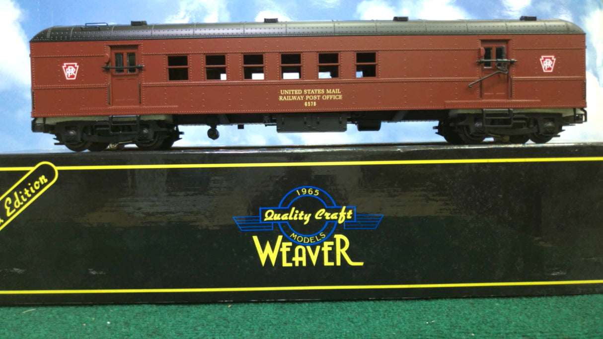 Weaver G22404LD PRR Keystone Logo Railway Post Office (3-Rail)