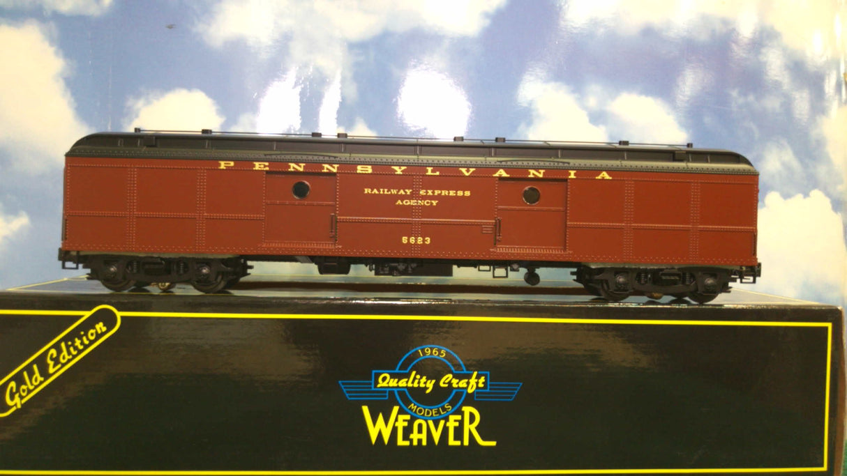 Weaver G22501LD-1 Pennsylvania Railroad B60b Baggage/Mail Car (3-Rail)