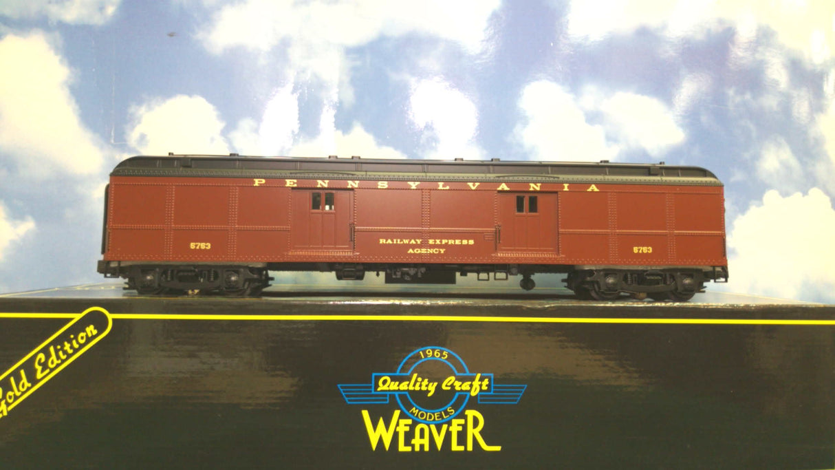 Weaver G22601LD Pennsylvania Railroad B60b Baggage/Mail Car (3-Rail)