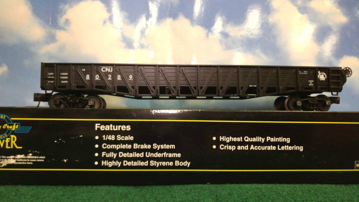 Weaver U17007LD Central New Jersey Wartime Gondola (3-RAIL)