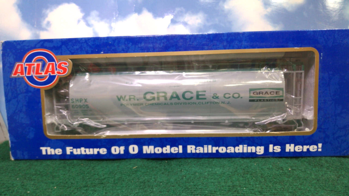 Atlas #6306 W.R. Grace & Co. SHPX ACF 3-Bay Cylindrical Hopper (3-Rail)