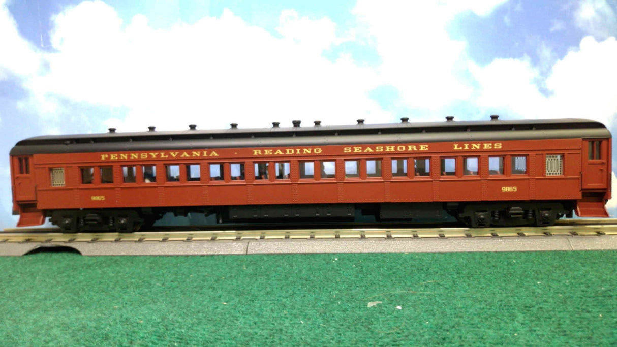 Golden Gate Depot Pennsylvania Reading Seashore Line 80' Heavy Weight Coach Car (3-Rail)