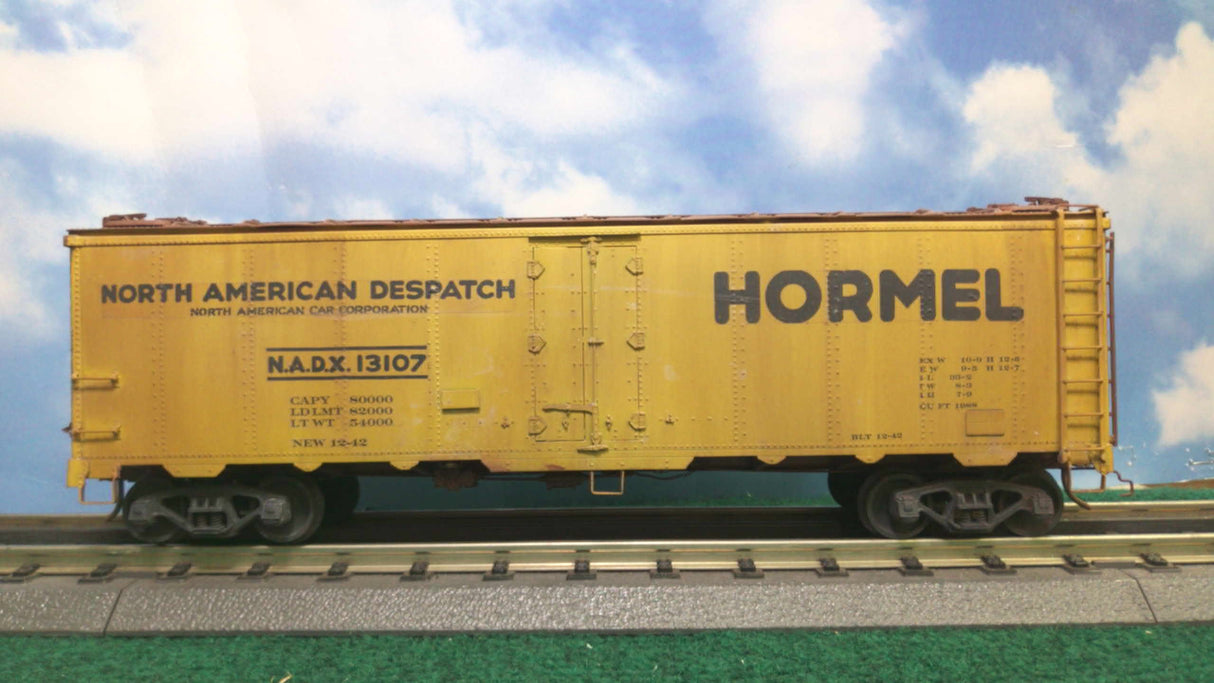Precision Scale Co. Hormel 40' Steel Sided Ice Reefer Car (2-Rail)