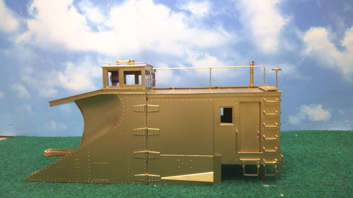 Kyodo NJ Custom Brass Unpainted Steel Winged Snowplow (2-Rail)