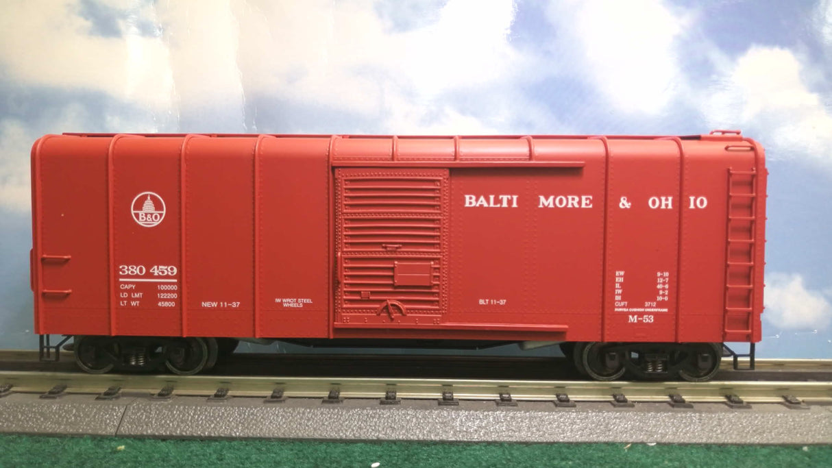 3rd Rail Balitmore and Ohio Red Wagon Top Box Car (3-Rail)