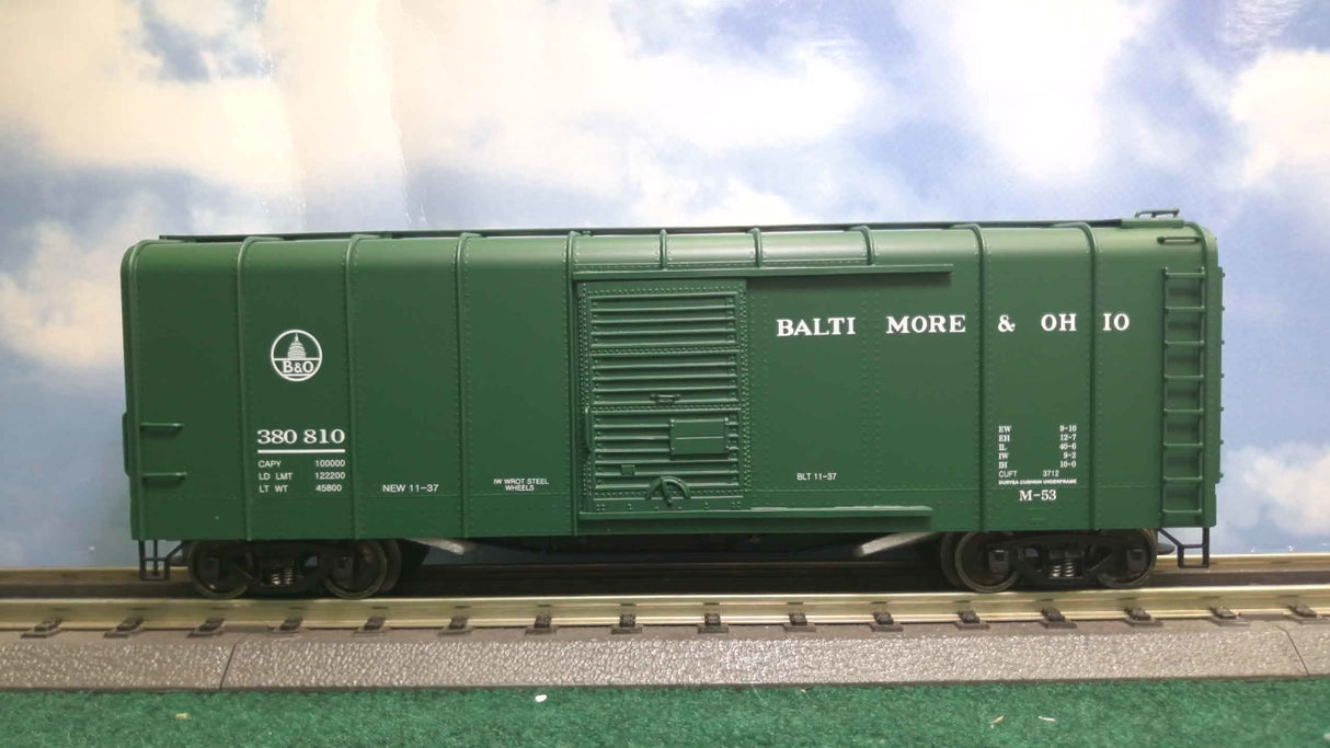 3rd Rail Balitmore and Ohio Green Wagon Top Box Car (3-Rail)
