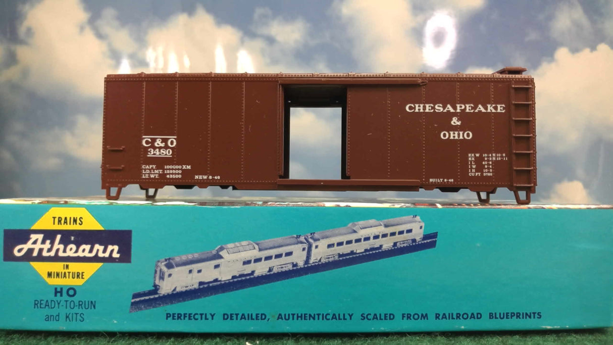 Athearn 1028 HO Deconstructed Chesapeake and Ohio 40' Box Car