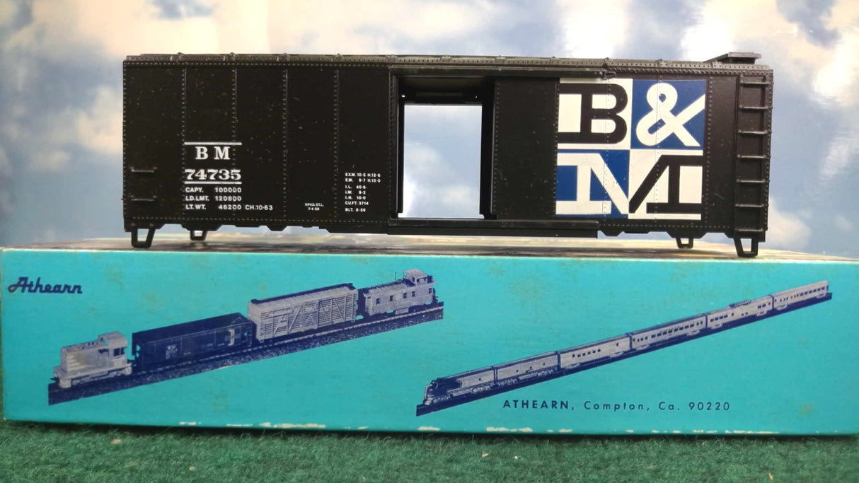 Athearn 1002 HO Deconstructed Boston and Maine 40' Box Car