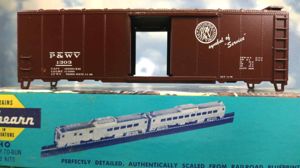 Athearn 1156 HO Deconstructed P. &W.V. 40' Box Car