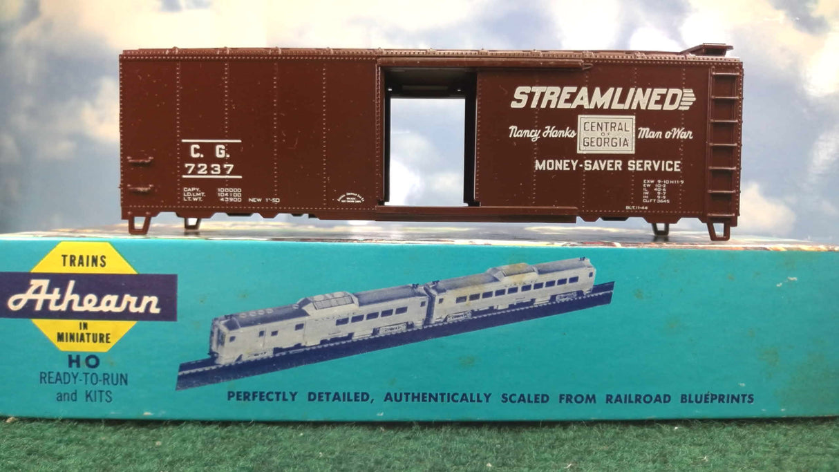 Athearn 1067 HO Deconstructed Central of Georgia 40' Box Car