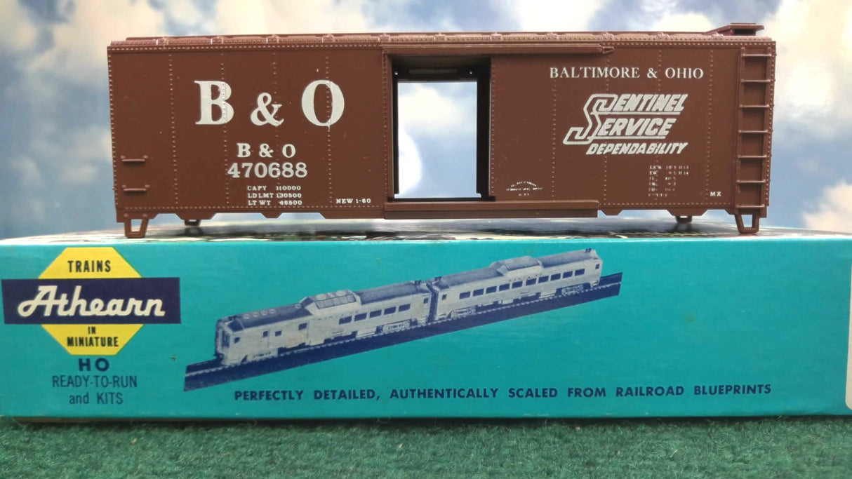 Athearn 1025 HO Unconstructed Baltimore and Ohio 40' Box Car