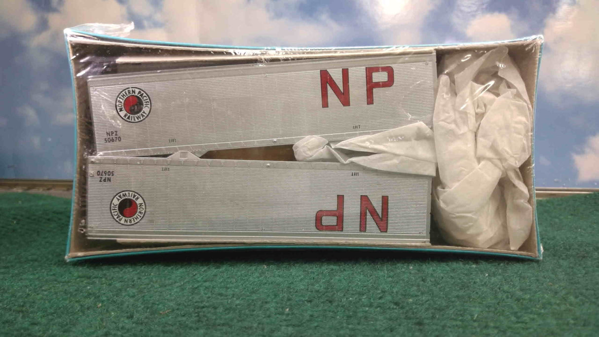 Athearn 5163 HO Unconstructed Northern Pacific 40' Trailer 2-Pack