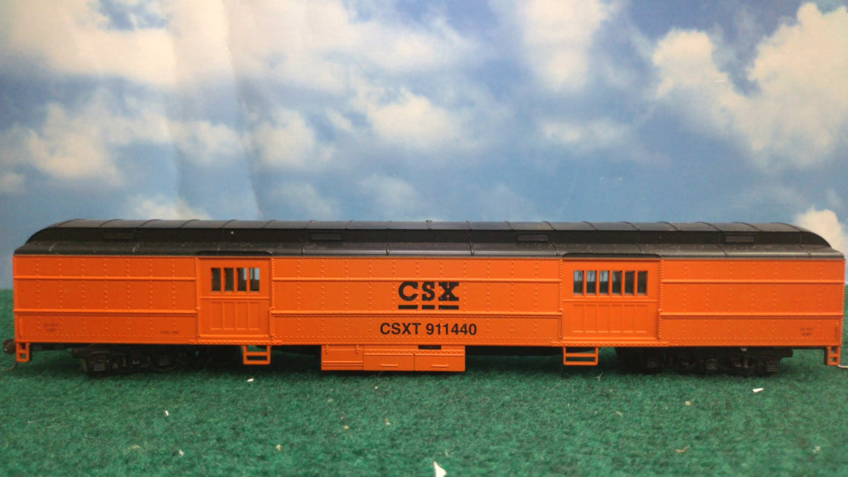 Athearn 1144 HO CSX Work Train Baggage Two Car Set