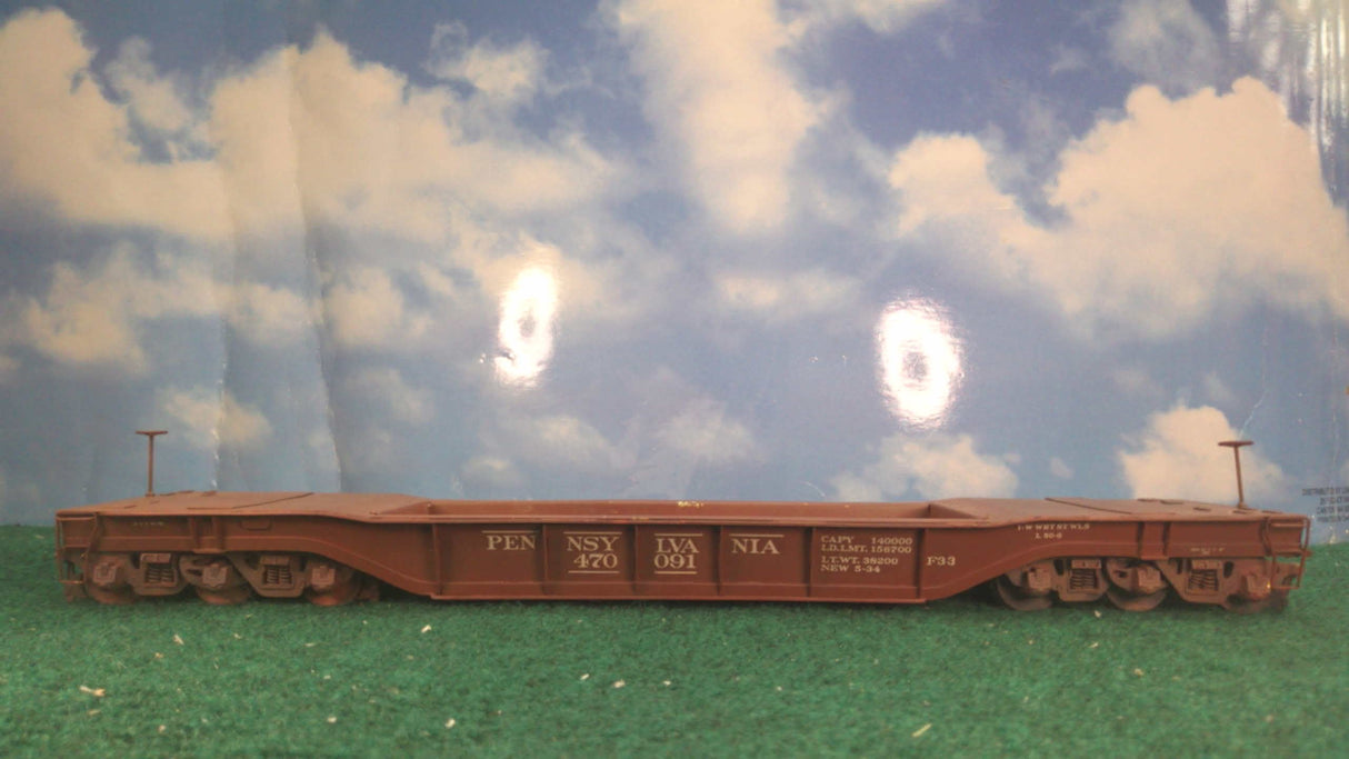 Alco Models Brass Pennsylvania Greenville Well Flat Car