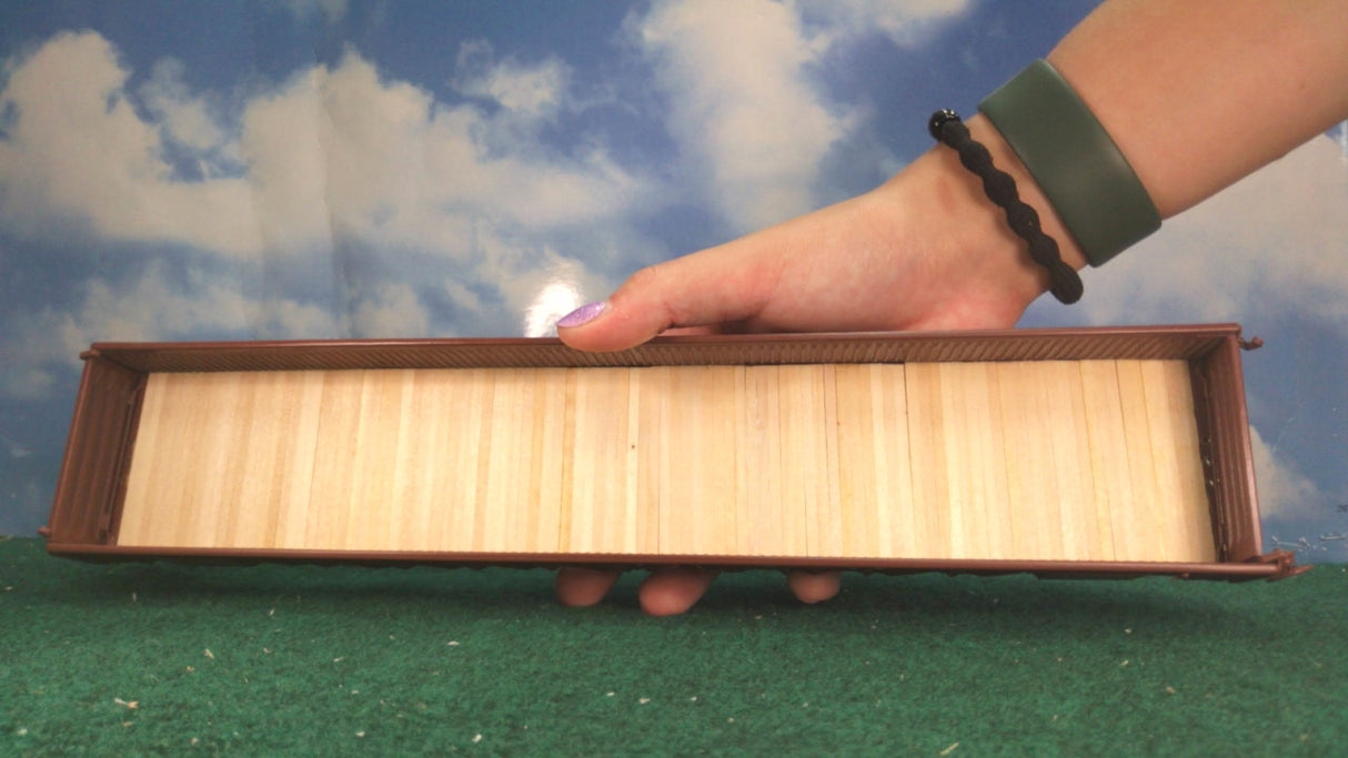 Pecos River Brass Rock Island Rebuilt War Emergency Gondola with Corrugated Sides