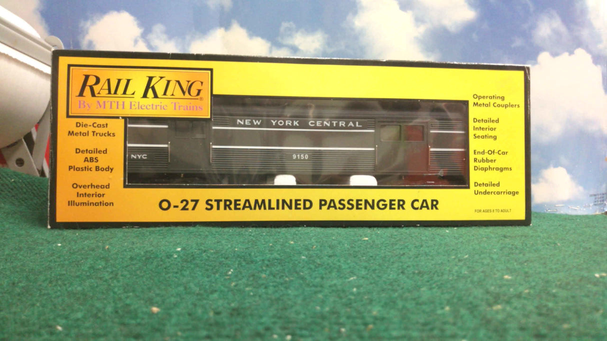 MTH New York Central Lightning Stripe Baggage Car 30-6110B