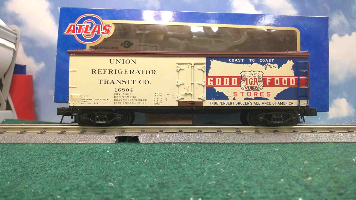Atlas O Steam Era Classics #6710-2 40' Wooden Refrigerator Car URTX #16804