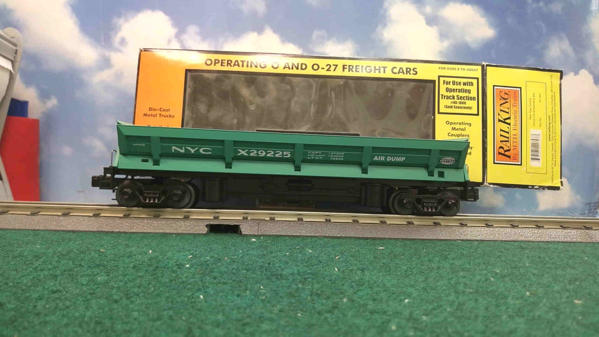 MTH New York Central O Gauge RailKing Dump Car w/Operating Bay 30-7941