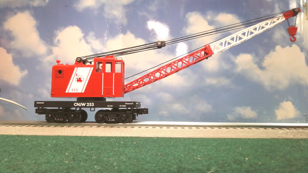 MTH CNJW RailKing Crane Car NO BOX