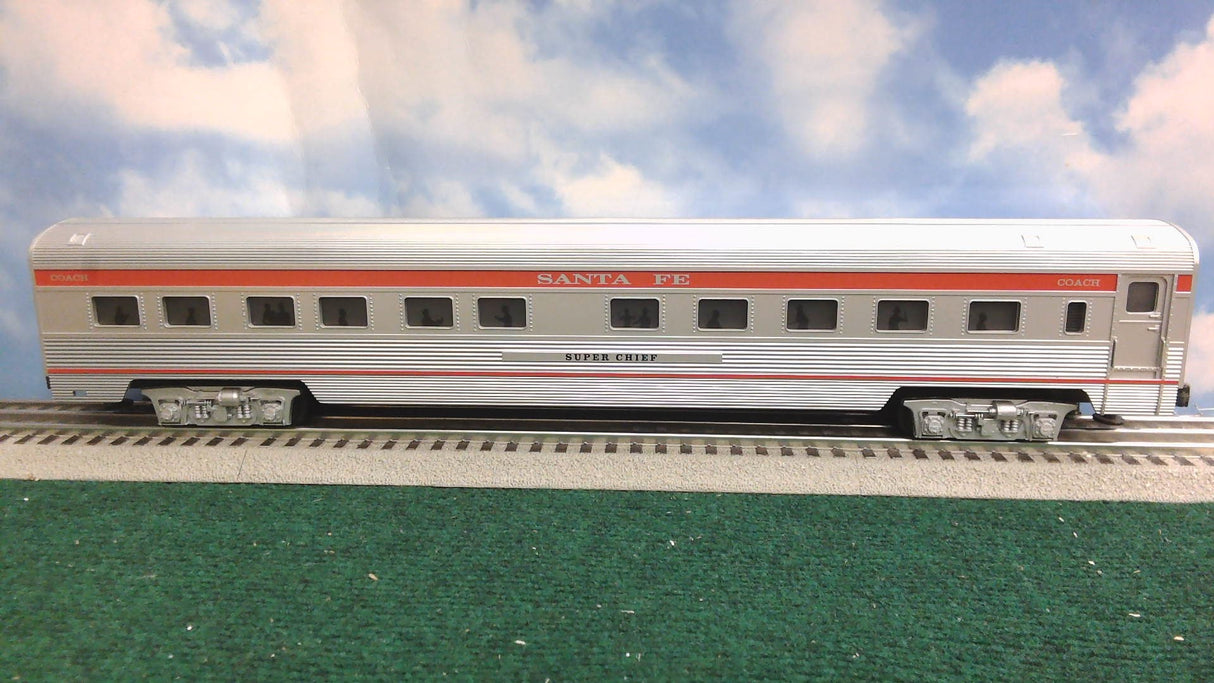 WILLIAMS 85103 O-GAU 72' 5-CAR SANTA FE SUPER CHIEF STREAMLINE PASSENGER CAR SET