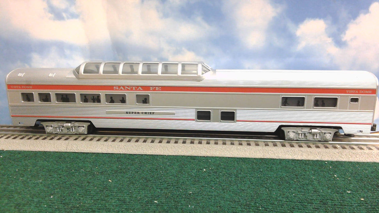 WILLIAMS 85103 O-GAU 72' 5-CAR SANTA FE SUPER CHIEF STREAMLINE PASSENGER CAR SET