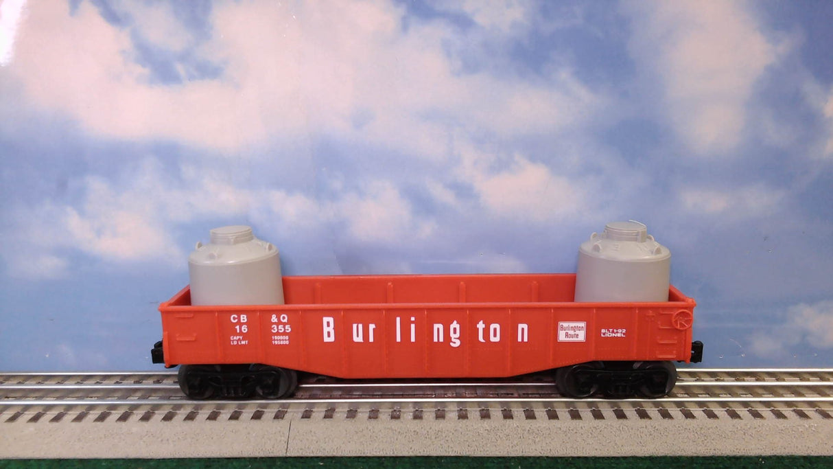 Lionel 6-16355 Burlington Gondola with Cannisters