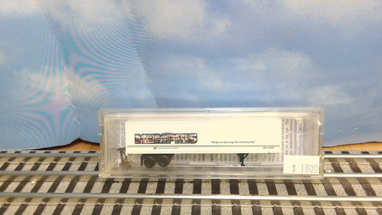 MICRO-TRAINS-#67190-BN INTERMODAL-MEMPHIS-45' TRAILER #237875- N SCALE