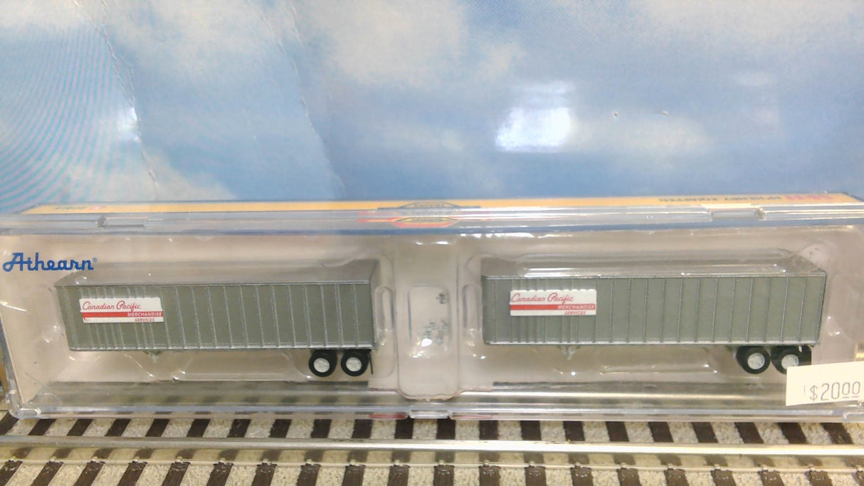 Athearn 17108 40' Exterior- Post Trailers (2) Canadian Pacific