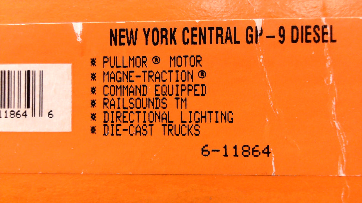 Lionel 6-11864 New York Central GP9