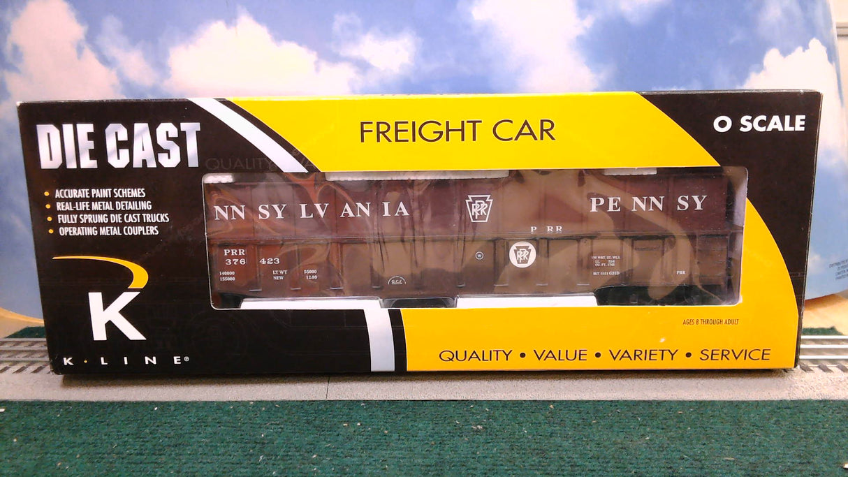 K-Line K652-1892 Pennsylvania Railroad Classic Die Cast Wood Chip Gondola